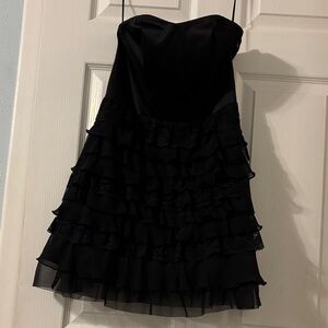 Express Black Strapless Dress prom